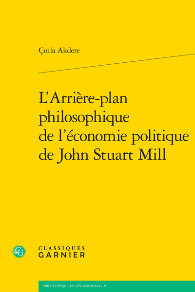 L’Arrière-plan philosophique de l'économie politique de John Stuart Mill